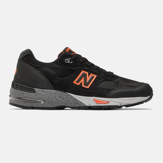 New Balance Made in UK 991 - Black with Neon Orange M991NEO