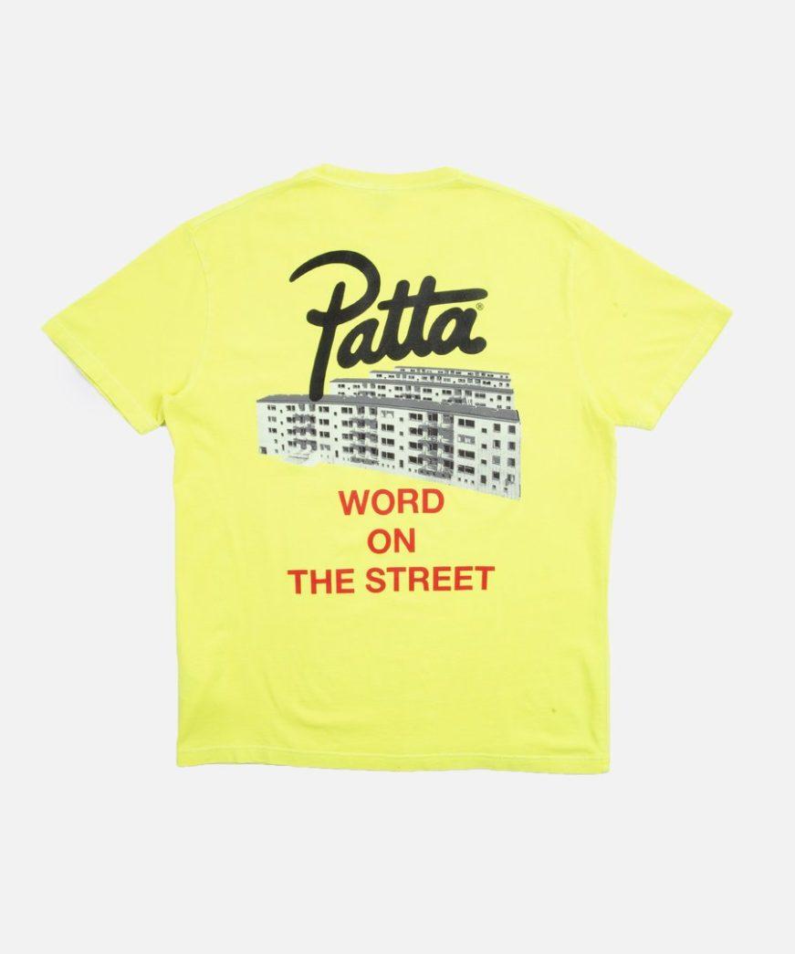 Patta Word On The Street shirt geel