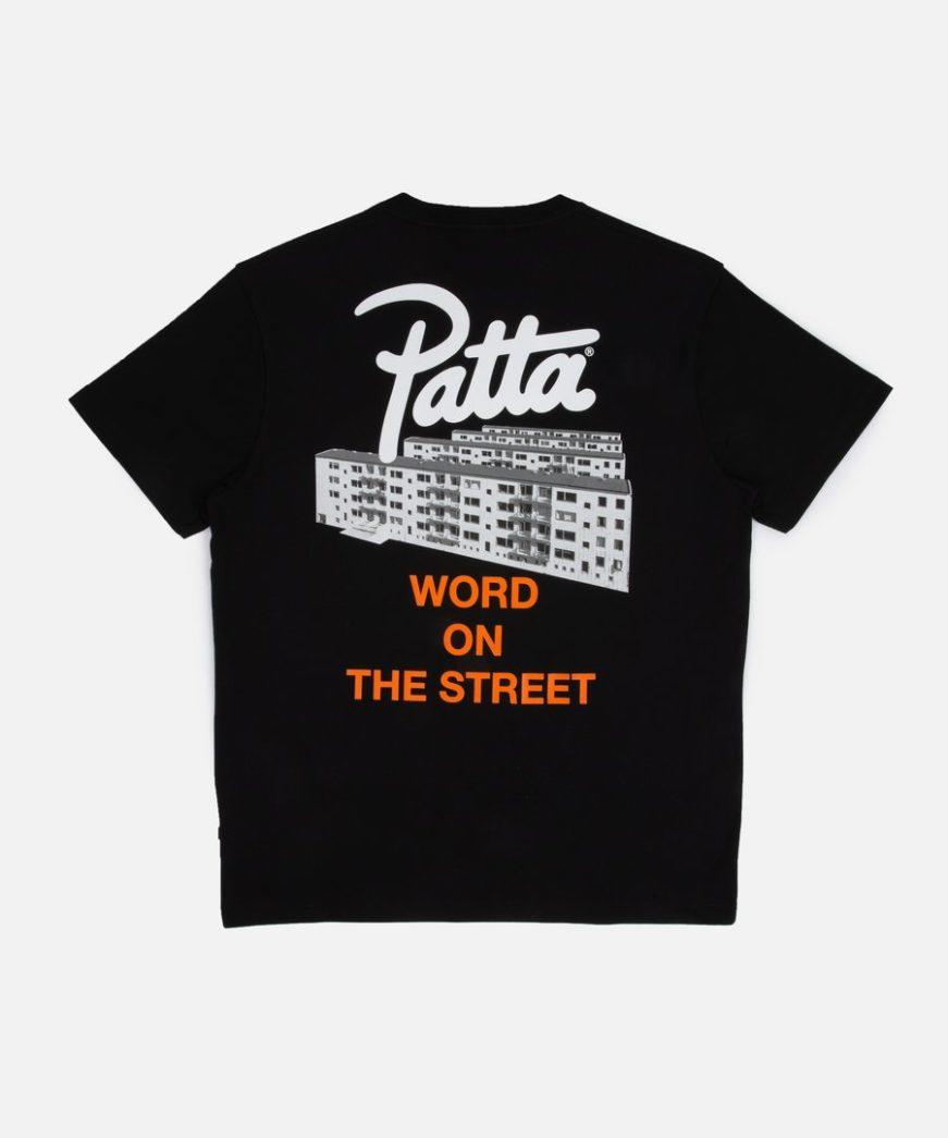 Patta Word On The Street shirt zwart