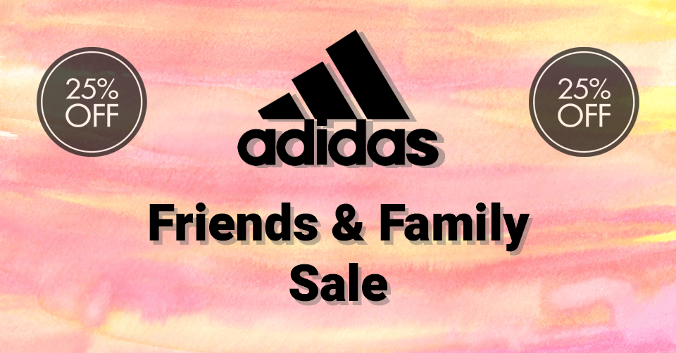 Scoor 25% korting tijdens de adidas Friends & Family Sale!