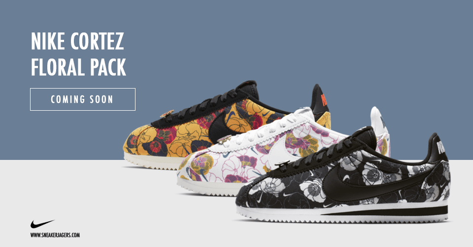 De Nike Cortez komt in een vrolijk 'Floral' pack