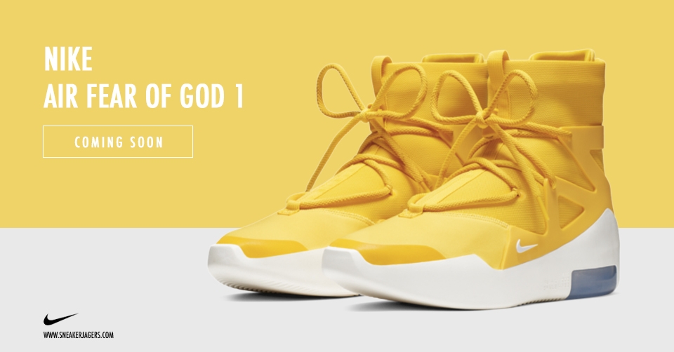 Nike Air Fear of God 1 komt in een 'Amarillo' colorway
