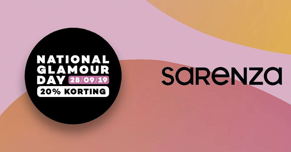 Pak nu 20% korting op jouw favoriete items bij Sarenza tijdens National Glamour Day