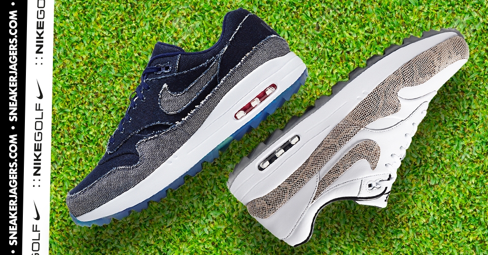 Nike heeft twee nieuwe geweldige colorways voor de Air Max 1 Golf uitgebracht