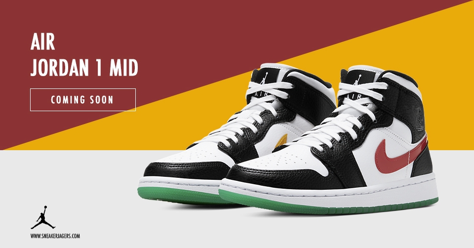 Jordan Brand bereidt de release voor van de Air Jordan 1 Mid met kleurrijke Swooshes