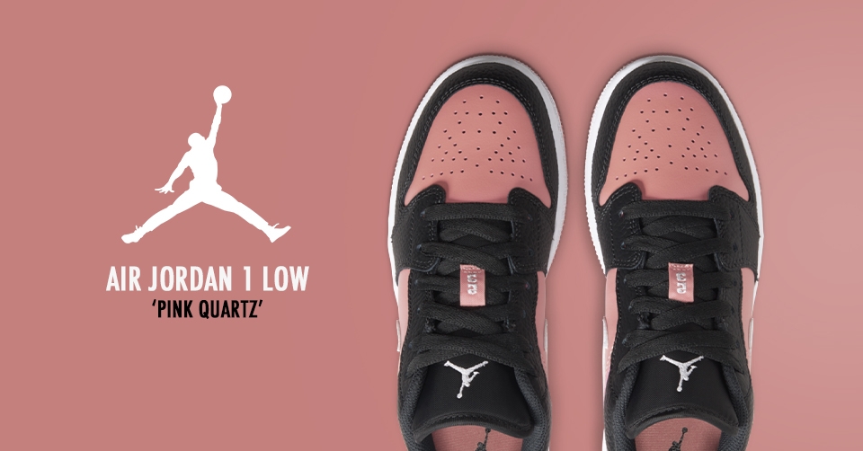 De Air Jordan 1 Low komt ook in de 'Pink Quarter' colorway