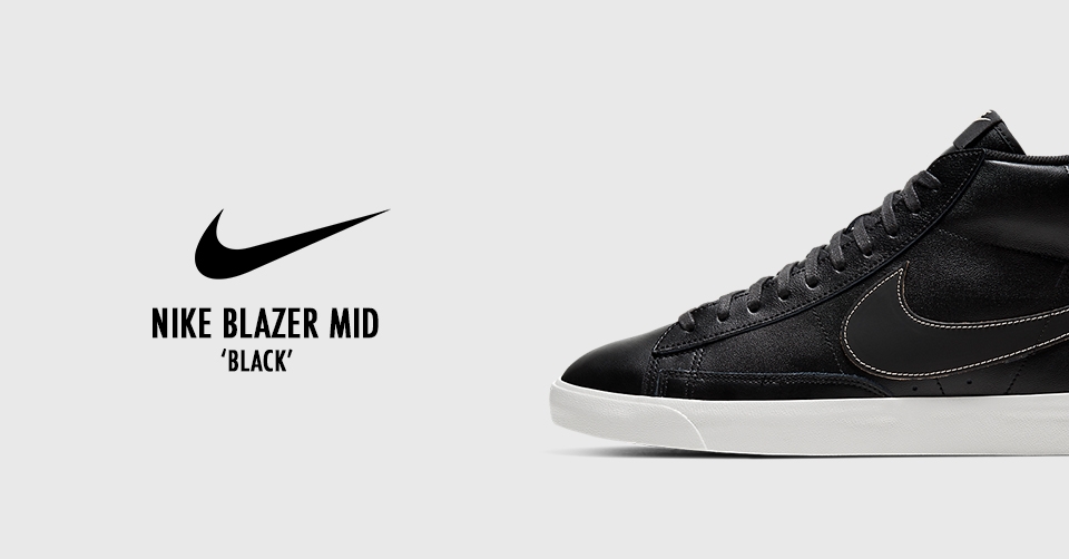 Nike Blazer Mid krijgt een nieuw 'black' tintje