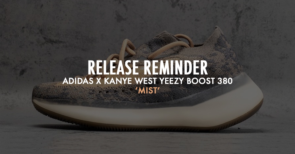 Release Reminder: Adidas YEEZY Boost 380 'Mist'