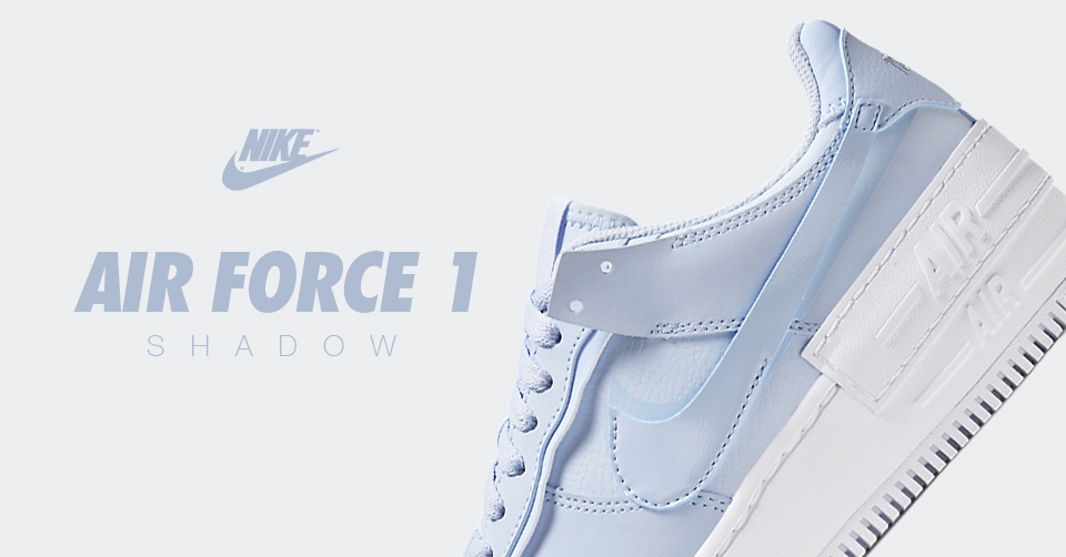 Nu verkrijgbaar: De Nike Air Force 1 Shadow 'Hydrogen Blue'