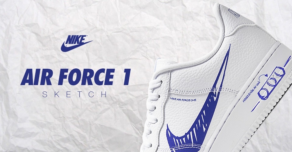 De Nike Air Force 1 Low Schematic 'Racer Blue' is nu verkrijgbaar