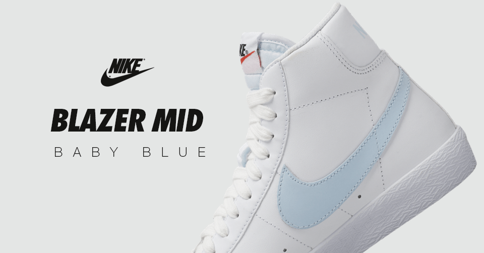 Nike Blazer Mid komt in een mooie 'Baby Blue' colorway