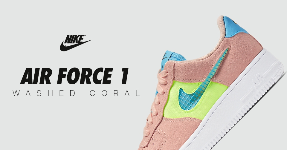 De Nike Air Force 1 '07 SE 'Washed Coral' dropt binnenkort