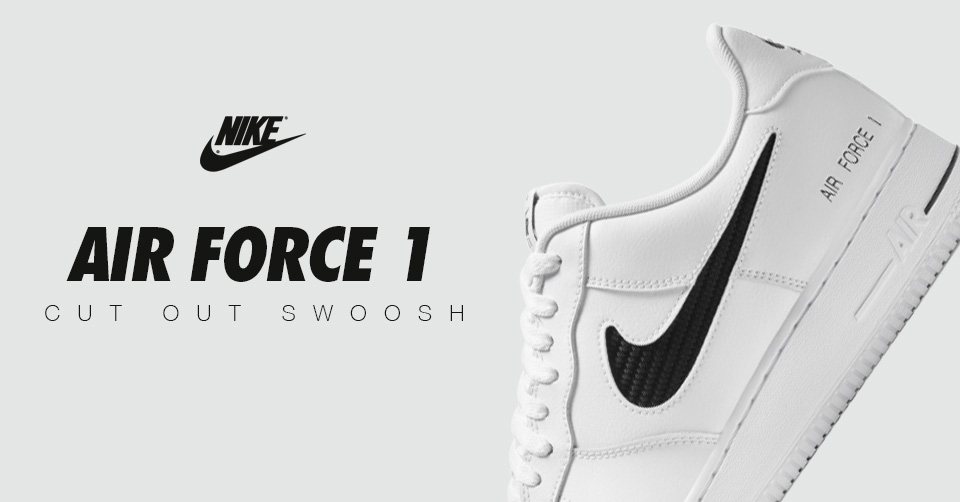 De Nike Air Force 1 komt met een uitgesneden Swoosh