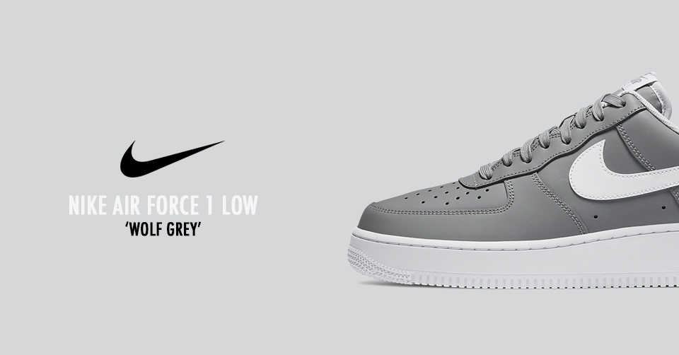 Een nieuwe Nike Air Force 1 Low 'Wolf Grey' is onderweg