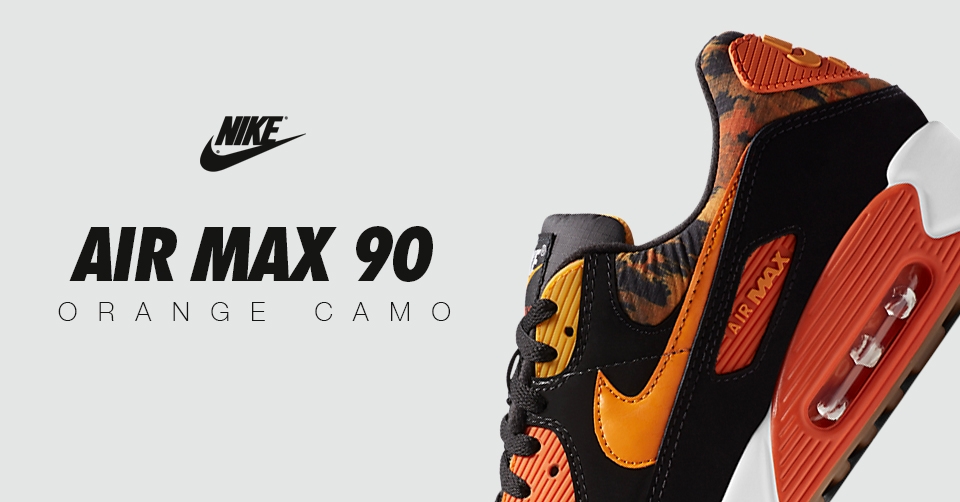 De Nike Air Max 90 'Orange Camo' released binnenkort