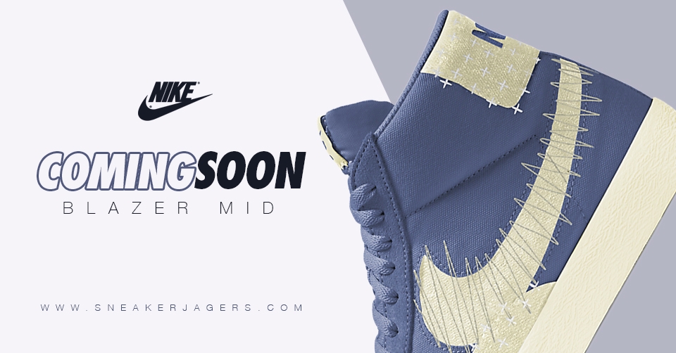 De Nike SB Blazer Mid Premium verschijnt in een 'Sashiko' colorway