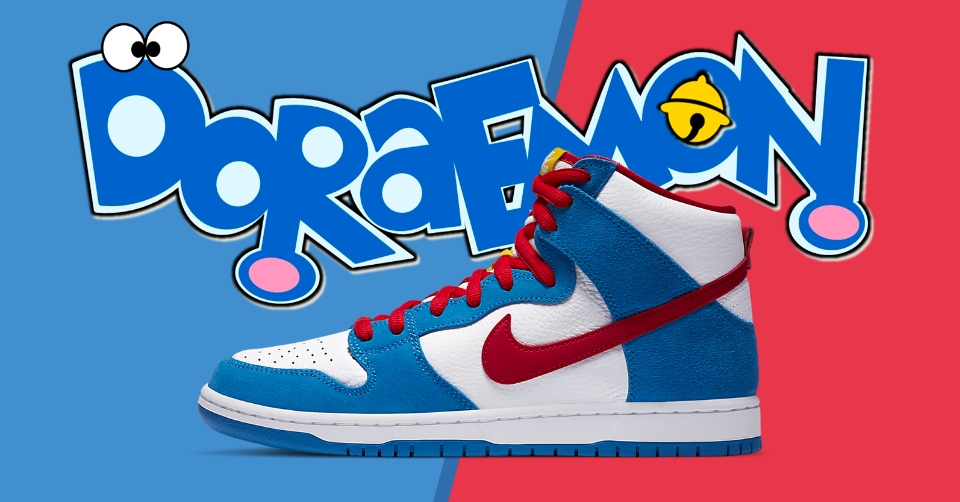 De Nike SB Dunk High &#8216;Doraemon&#8217; komt uit op 5 september