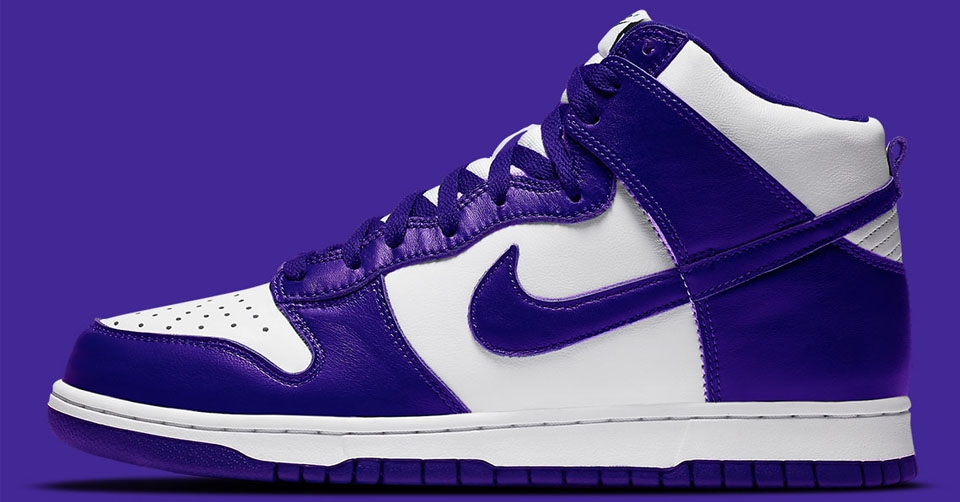 Eerste beelden van Nike Dunk High 'Varsity Purple'