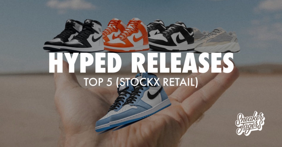 Top 5 hyped releases verkrijgbaar via StockX
