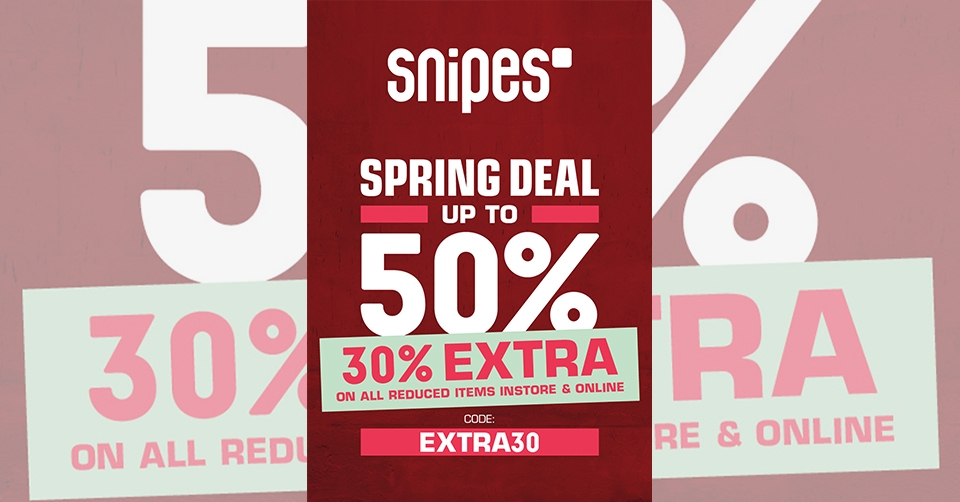 Snipes sale - shop met 30% extra korting