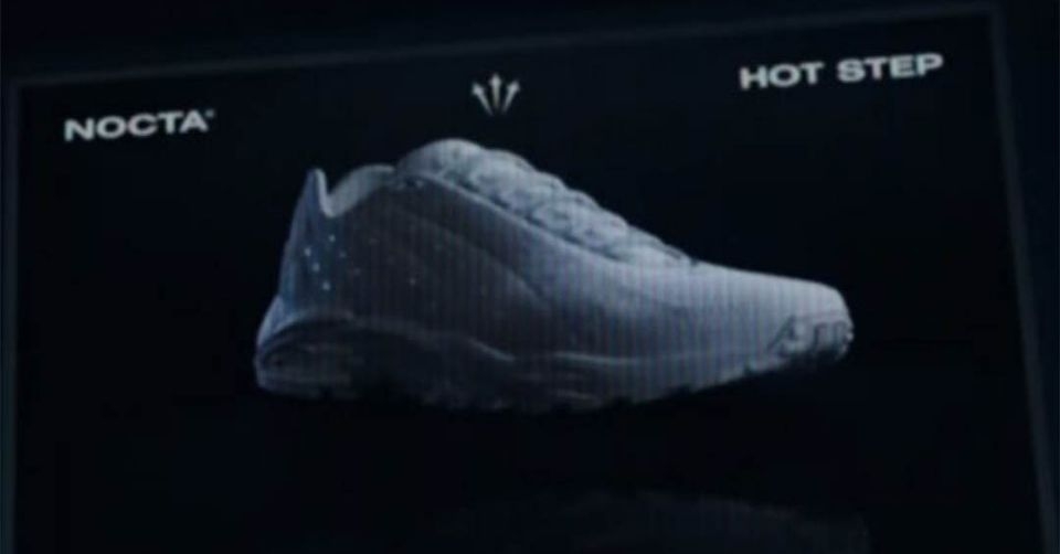 Close-up beelden van Drake&#8217;s Nike Hot Step Air Terra NOCTA