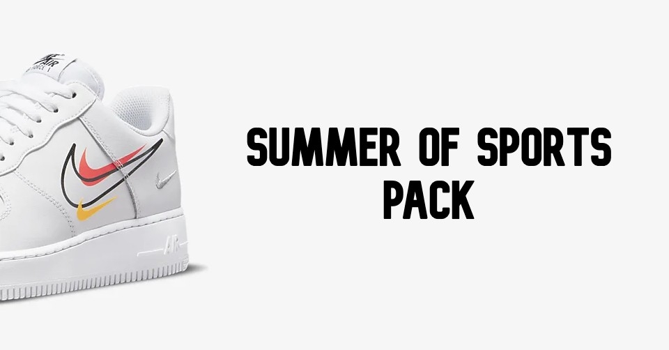 Donderdag 5 augustus 2021 dropt het Nike &#8216;Summer of Sports&#8217; pack