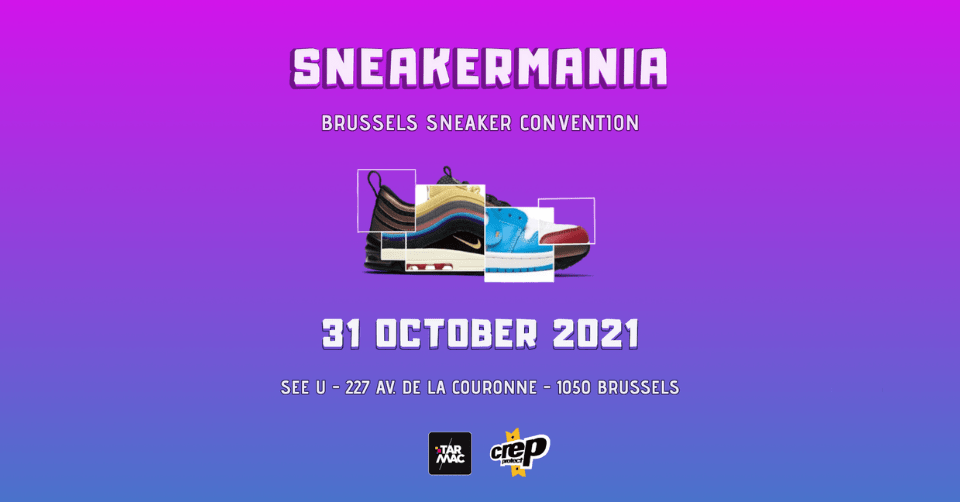 Sneakermania in België vindt plaats eind oktober 2021
