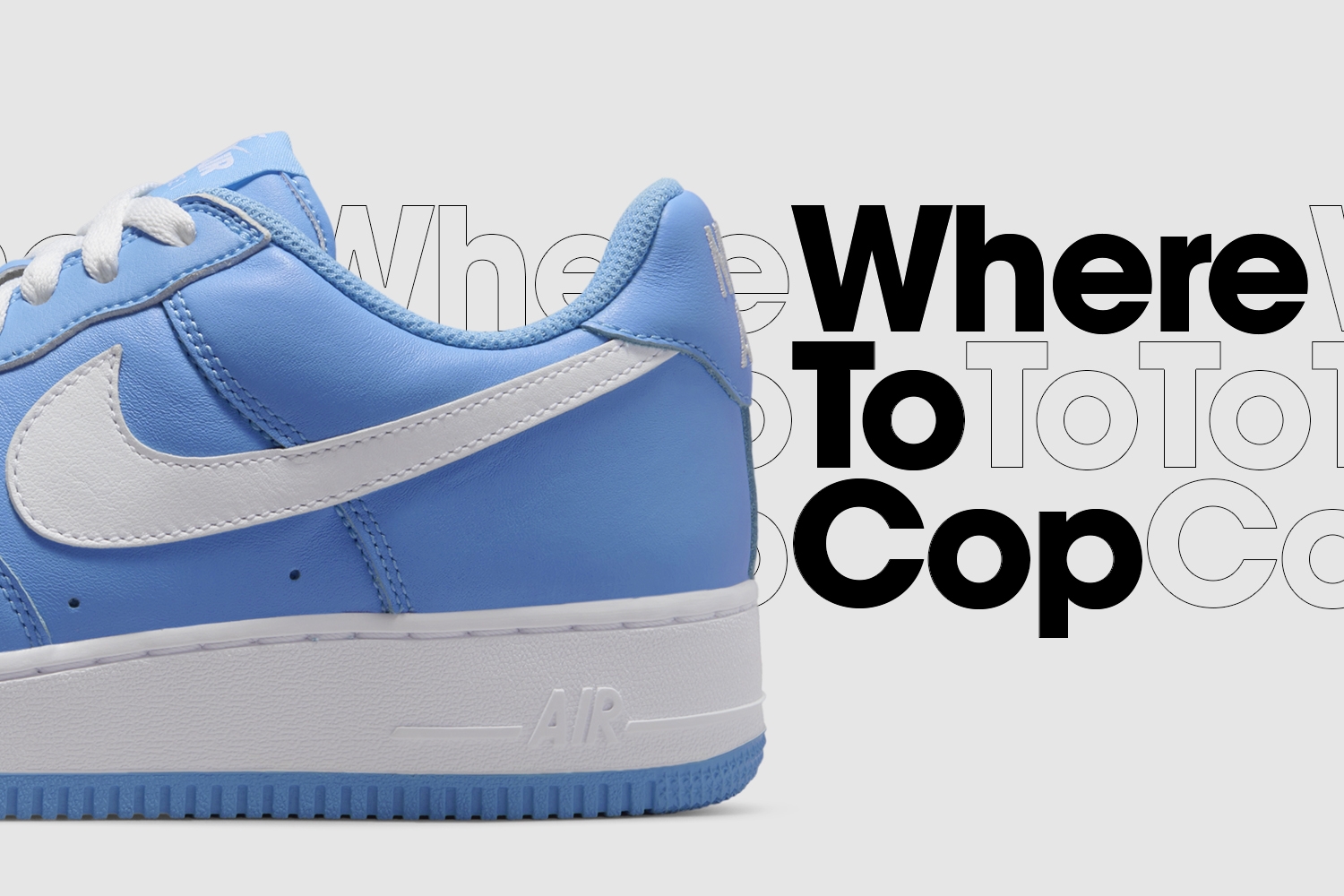 Where to cop: Nike Air Force 1 Low Retro &#8216;University Blue&#8217; &#8211; Anniversary Edition