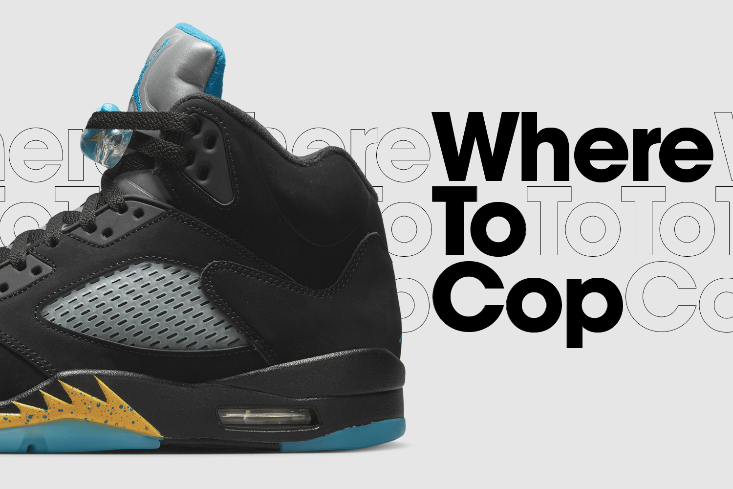 Where to cop: Air Jordan 5 Retro &#8216;Aqua&#8217;