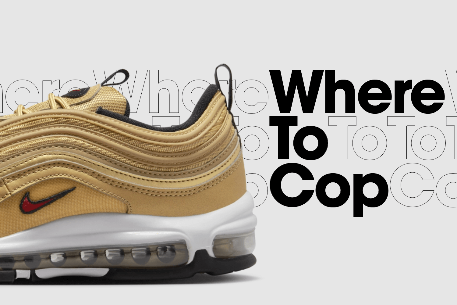 Where to cop: Nike Air Max 97 &#8216;Gold Bullet&#8217;