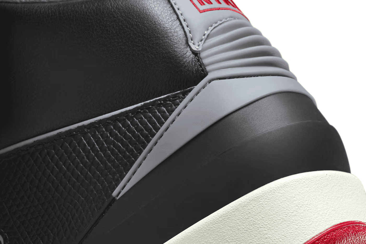 The Air Jordan 2 “Black Cement” detail hak