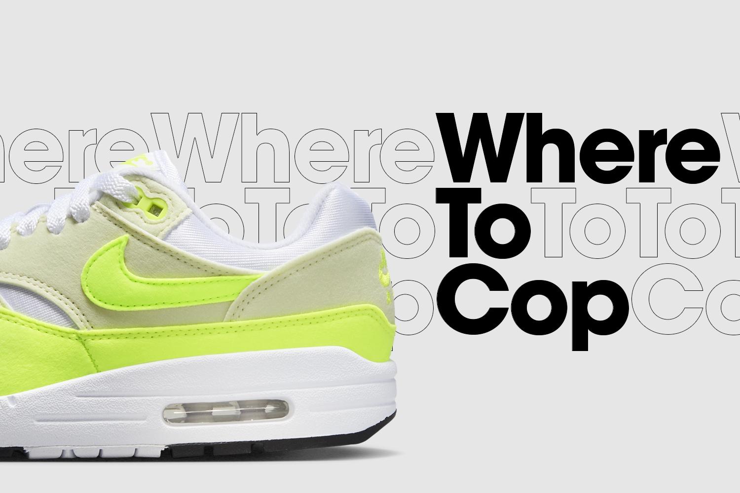 Where to cop: Nike Air Max 1 'Volt Suede'