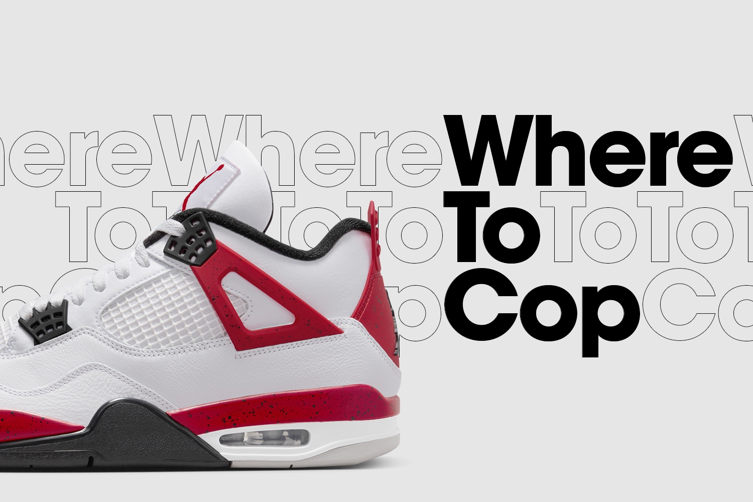 Where to cop: Air Jordan 4 Retro &#8216;Red Cement&#8217;