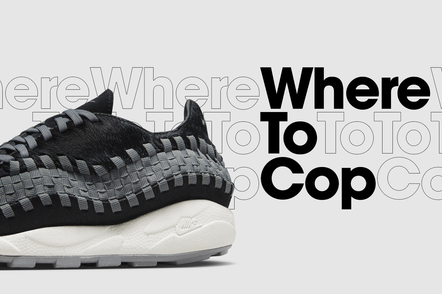 Where to cop: Nike Air Footscape Woven &#8216;Black&#8217;