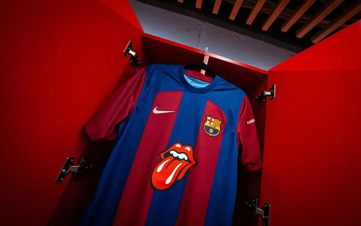 FC Barcelona x The Rolling Stones kleedkamer