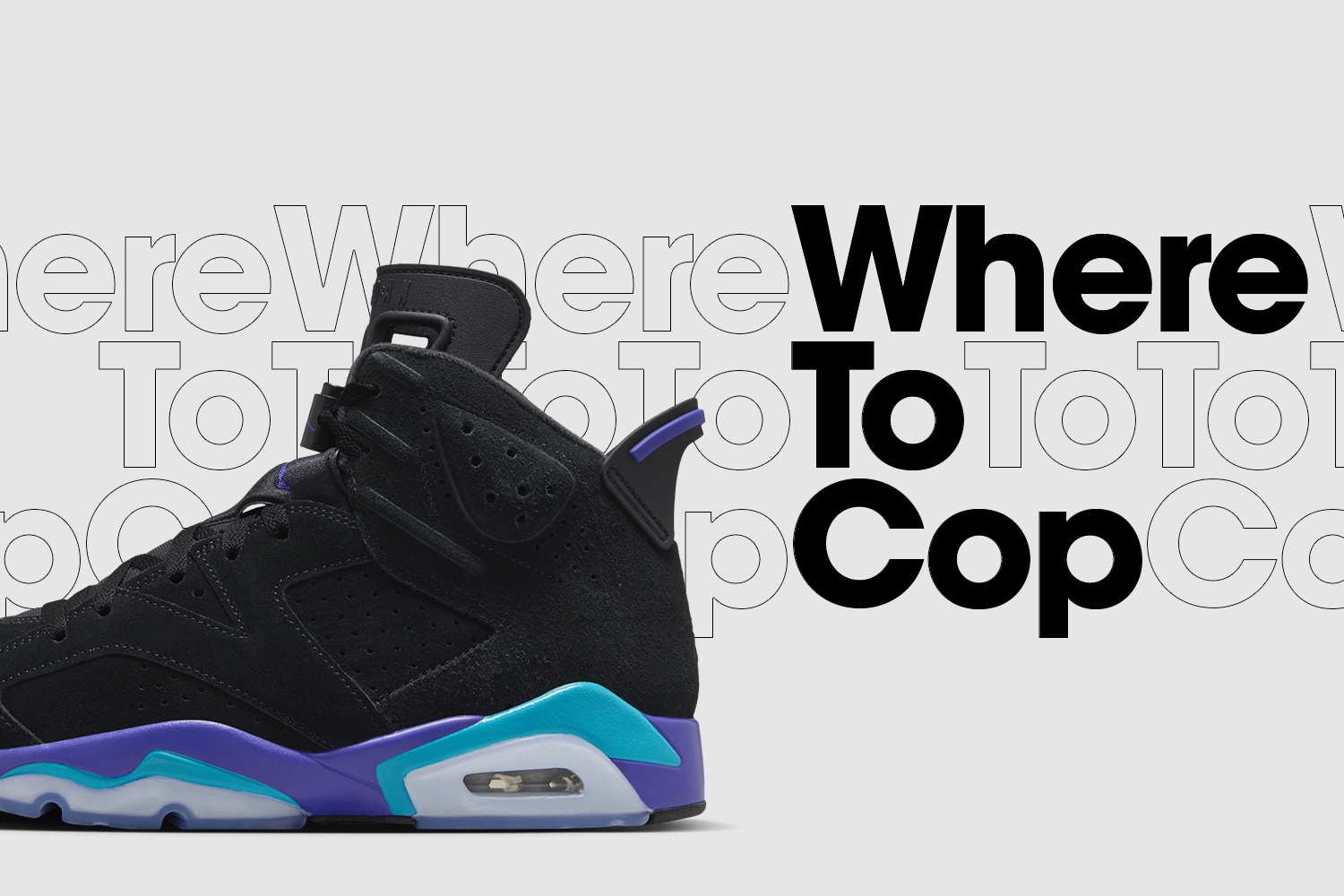 Where To Cop: Nike Air Jordan 6 Retro &#8216;Aqua&#8217;