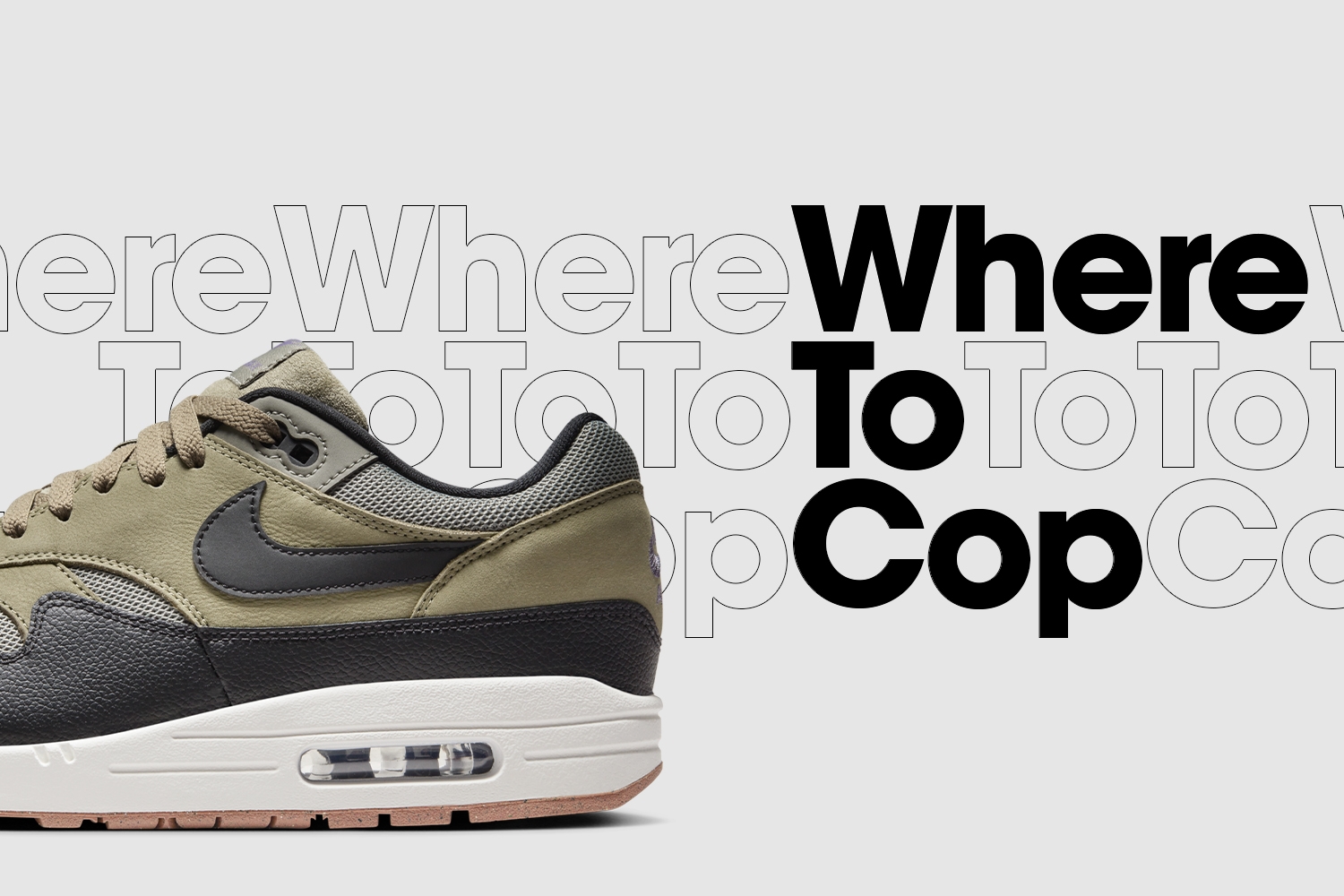 Where To Cop: Nike Air Max 1 'Dark Stucco'