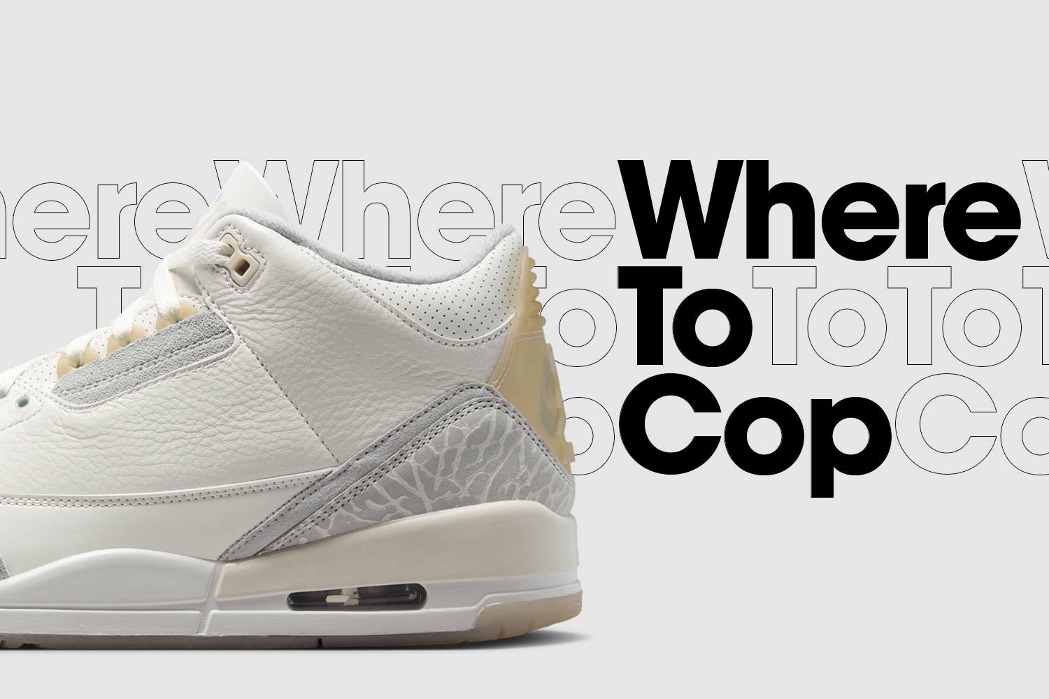 Where to cop: Air Jordan 3 Craft WMNS &#8216;Ivory&#8217;