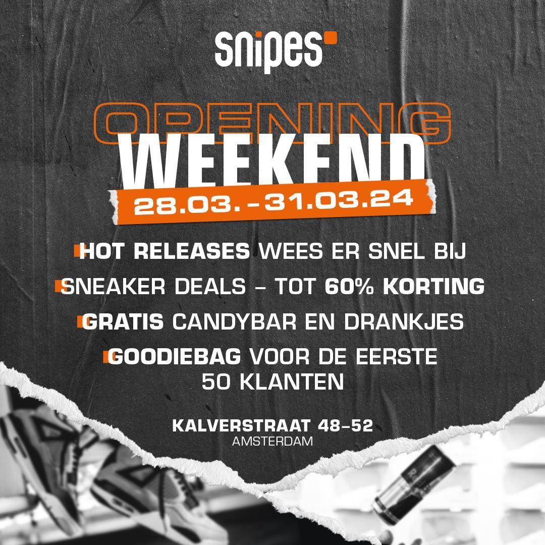 Sneakerjagers x SNIPES Amsterdam winkelopening giveaway