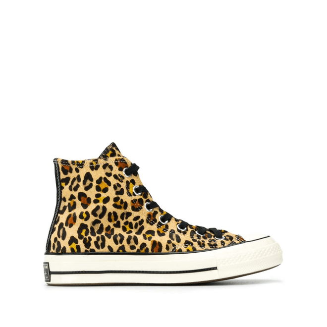 Converse Sneakers met luipaarddessin - Geel 163224CWBEIGE
