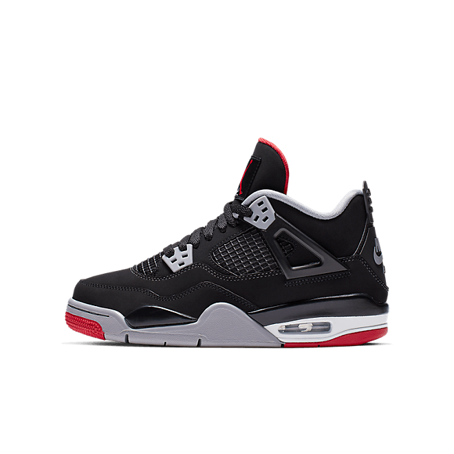 Nike Air Jordan IV Retro GS Black / Fire Red / Cement Grey 408452-060