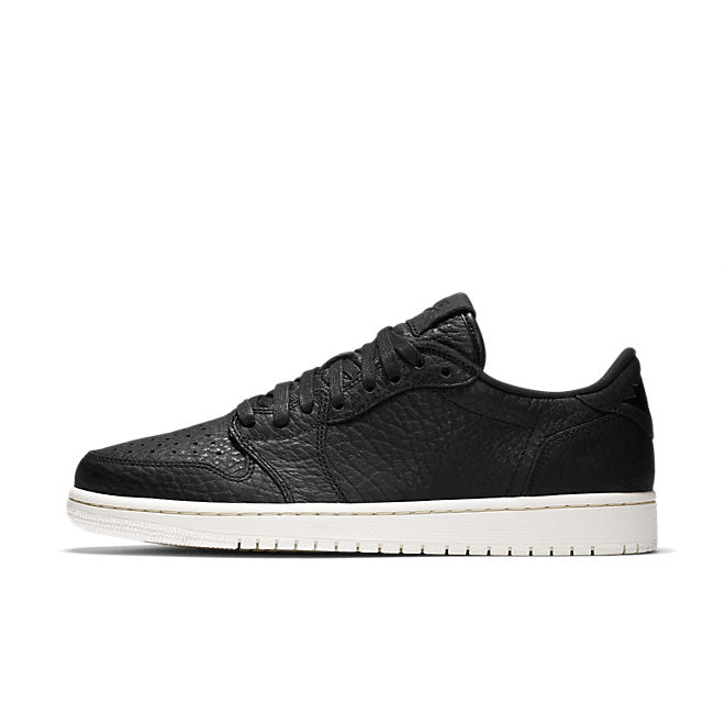 Nike Air Jordan 1 Retro Low *No Swoosh* (Black - Black - Sail) 848775 005