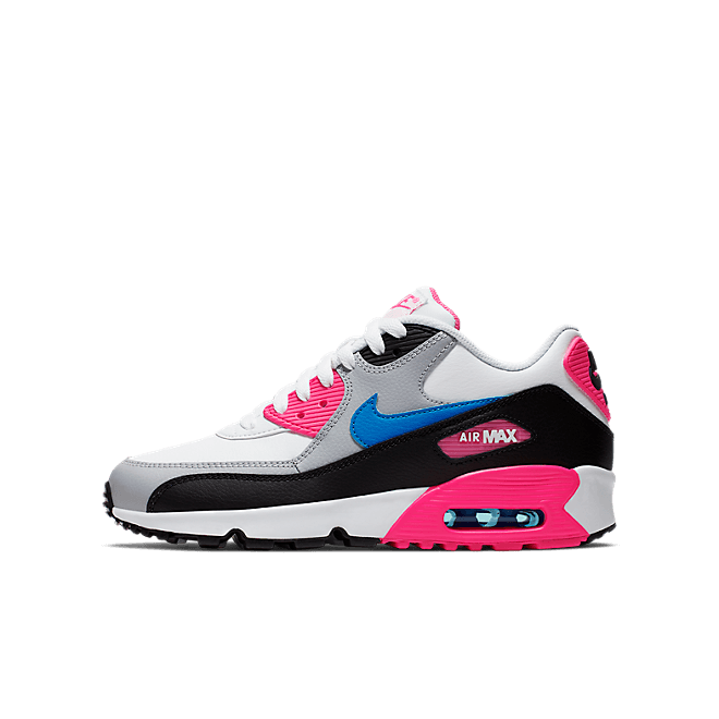 Damen Sneaker Air Max 90 LTR GS White Black Pink 833376 107