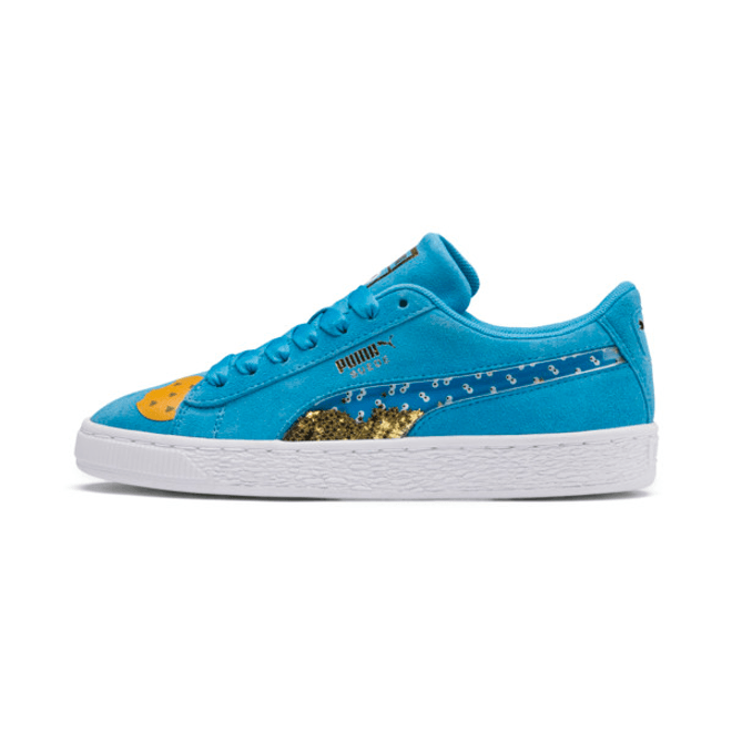 Puma Sesame Street 50 Suede Statement Youth Trainers 370381_01