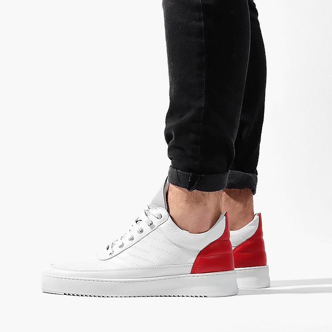 Filling Pieces Low Top Ripple Hades White/Red 25127381904PMZ 25127381904PMZ