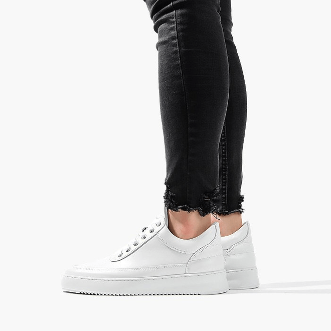 Filling Pieces Low Top Ripple Lane Nappa All White 25121721855PFH 25121721855PFH
