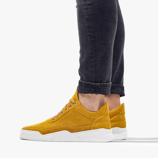 Filling Pieces Low Top Ghost Suede Mustard 25222791960MSB 25222791960MSB
