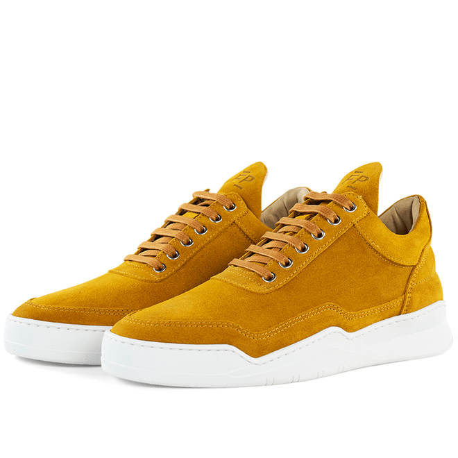 Filling Pieces Low Top Ghost Suede 'Mustard' 2522279-1960