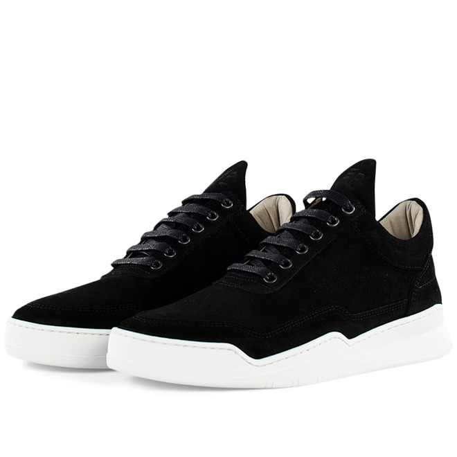 Filling Pieces Low Top Ghost Suede 'Black' 2522279-1861