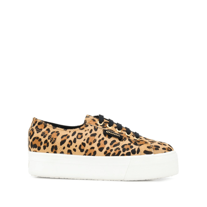Superga leopard-print chunky sole S00CS50MARRONE